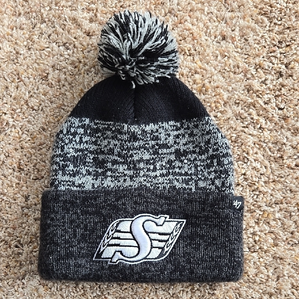 '47 Brand Black and Gray Knit Beanie
